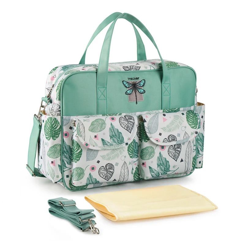 Sac à langer imperméable de grande capacité à bandoulière, multifonctionnel pour la maternité, sac pour poussette – Image 8