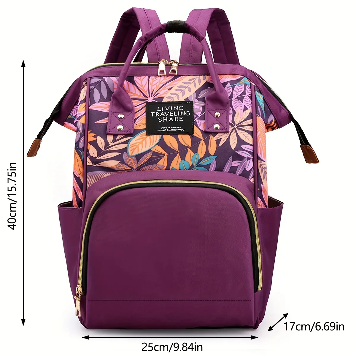 Sac à langer à dos pour femme à grande capacité – Image 5