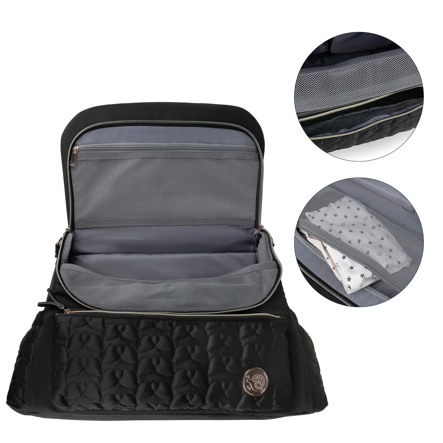 Sac a langer à dos imperméable et de grande capacité et robuste. – Image 2